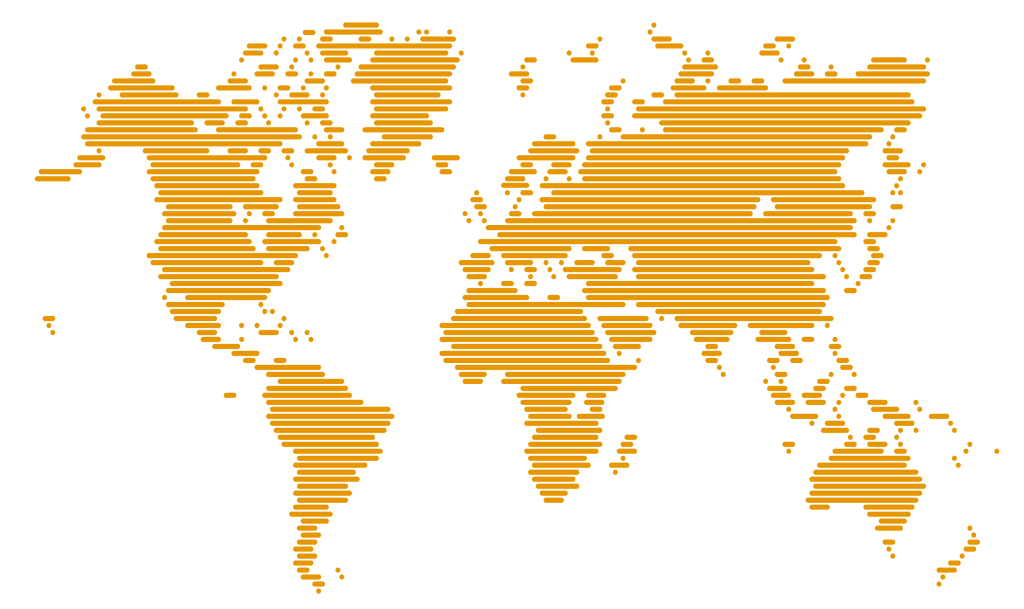 Mapa de alcance global y red de oficinas internacionales de CorporatePOINT